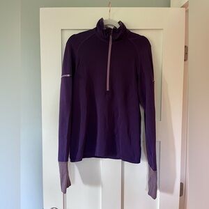 Lululemon Wet Dry Warm 1/2 Zip Pull Over Size 10